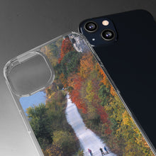 Load image into Gallery viewer, Katy Trail Clear Phone Cases of America's Longest Rails to Trails Project. Shock Absorbing, Multiple Sizes, Hiking, Biking, Cycling, Trails. Rocheport, Missouri.