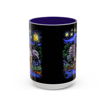 Load image into Gallery viewer, Coffee Mug - Van Down By the River Farley SNL & Starry Night Stylized 15oz