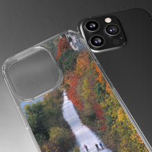 Load image into Gallery viewer, Katy Trail Clear Phone Cases of America's Longest Rails to Trails Project. Shock Absorbing, Multiple Sizes, Hiking, Biking, Cycling, Trails. Rocheport, Missouri.