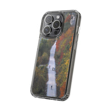 Load image into Gallery viewer, Katy Trail Clear Phone Cases of America's Longest Rails to Trails Project. Shock Absorbing, Multiple Sizes, Hiking, Biking, Cycling, Trails. Rocheport, Missouri.