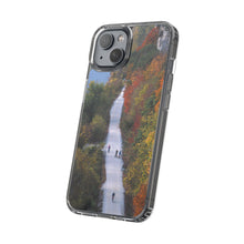 Load image into Gallery viewer, Katy Trail Clear Phone Cases of America's Longest Rails to Trails Project. Shock Absorbing, Multiple Sizes, Hiking, Biking, Cycling, Trails. Rocheport, Missouri.