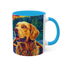 Load image into Gallery viewer, Mug Colorful 11oz 'Ode to the Riverdog' Poetry Artwork Aesthetic