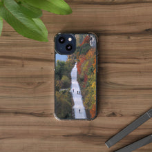 Load image into Gallery viewer, Katy Trail Clear Phone Cases of America's Longest Rails to Trails Project. Shock Absorbing, Multiple Sizes, Hiking, Biking, Cycling, Trails. Rocheport, Missouri.