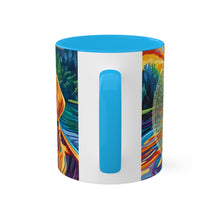 Load image into Gallery viewer, Mug Colorful 11oz 'Ode to the Riverdog' Poetry Artwork Aesthetic