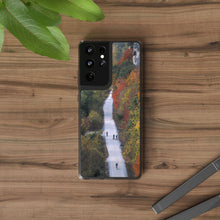 Load image into Gallery viewer, Katy Trail Clear Phone Cases of America's Longest Rails to Trails Project. Shock Absorbing, Multiple Sizes, Hiking, Biking, Cycling, Trails. Rocheport, Missouri.