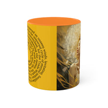 Load image into Gallery viewer, Coffee Mug - Colorful Dandelion Spirit Poetry Design by Brett Dufur