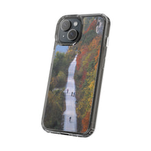Load image into Gallery viewer, Katy Trail Clear Phone Cases of America's Longest Rails to Trails Project. Shock Absorbing, Multiple Sizes, Hiking, Biking, Cycling, Trails. Rocheport, Missouri.