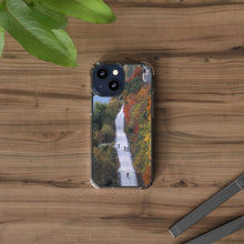Load image into Gallery viewer, Katy Trail Clear Phone Cases of America's Longest Rails to Trails Project. Shock Absorbing, Multiple Sizes, Hiking, Biking, Cycling, Trails. Rocheport, Missouri.