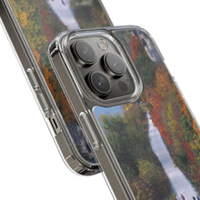 Load image into Gallery viewer, Katy Trail Clear Phone Cases of America's Longest Rails to Trails Project. Shock Absorbing, Multiple Sizes, Hiking, Biking, Cycling, Trails. Rocheport, Missouri.