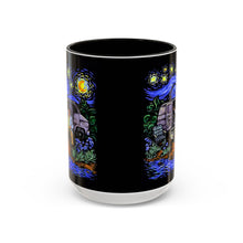 Load image into Gallery viewer, Coffee Mug - Van Down By the River Farley SNL & Starry Night Stylized 15oz