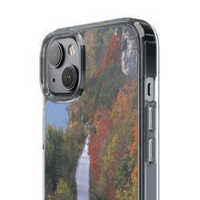 Load image into Gallery viewer, Katy Trail Clear Phone Cases of America's Longest Rails to Trails Project. Shock Absorbing, Multiple Sizes, Hiking, Biking, Cycling, Trails. Rocheport, Missouri.