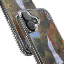 Load image into Gallery viewer, Katy Trail Clear Phone Cases of America's Longest Rails to Trails Project. Shock Absorbing, Multiple Sizes, Hiking, Biking, Cycling, Trails. Rocheport, Missouri.