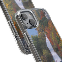 Load image into Gallery viewer, Katy Trail Clear Phone Cases of America's Longest Rails to Trails Project. Shock Absorbing, Multiple Sizes, Hiking, Biking, Cycling, Trails. Rocheport, Missouri.
