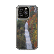 Load image into Gallery viewer, Katy Trail Clear Phone Cases of America's Longest Rails to Trails Project. Shock Absorbing, Multiple Sizes, Hiking, Biking, Cycling, Trails. Rocheport, Missouri.