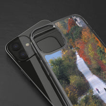 Load image into Gallery viewer, Katy Trail Clear Phone Cases of America's Longest Rails to Trails Project. Shock Absorbing, Multiple Sizes, Hiking, Biking, Cycling, Trails. Rocheport, Missouri.