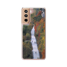 Load image into Gallery viewer, Katy Trail Clear Phone Cases of America's Longest Rails to Trails Project. Shock Absorbing, Multiple Sizes, Hiking, Biking, Cycling, Trails. Rocheport, Missouri.