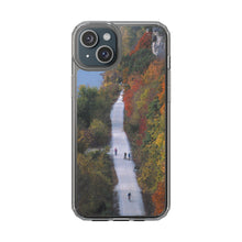Load image into Gallery viewer, Katy Trail Clear Phone Cases of America's Longest Rails to Trails Project. Shock Absorbing, Multiple Sizes, Hiking, Biking, Cycling, Trails. Rocheport, Missouri.