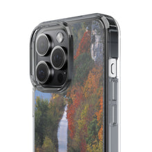 Load image into Gallery viewer, Katy Trail Clear Phone Cases of America's Longest Rails to Trails Project. Shock Absorbing, Multiple Sizes, Hiking, Biking, Cycling, Trails. Rocheport, Missouri.