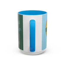 Load image into Gallery viewer, Robert Frost Quote - Colorful Trail Sunrise Mug, Inspirational Quote for Hikers, Poets, Writers, Coffee Cup, 15 ounce