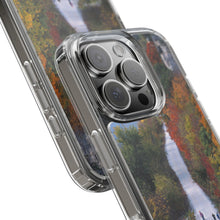Load image into Gallery viewer, Katy Trail Clear Phone Cases of America's Longest Rails to Trails Project. Shock Absorbing, Multiple Sizes, Hiking, Biking, Cycling, Trails. Rocheport, Missouri.