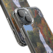 Load image into Gallery viewer, Katy Trail Clear Phone Cases of America's Longest Rails to Trails Project. Shock Absorbing, Multiple Sizes, Hiking, Biking, Cycling, Trails. Rocheport, Missouri.