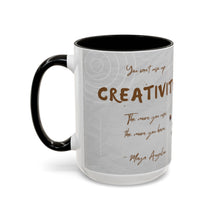 Load image into Gallery viewer, Colorful Mug, Maya Angelou Inspirational Quote Coffee Mug, Book Lover Gift, Poetry Lover Gift, 15oz Ceramic Mug
