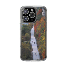 Load image into Gallery viewer, Katy Trail Clear Phone Cases of America's Longest Rails to Trails Project. Shock Absorbing, Multiple Sizes, Hiking, Biking, Cycling, Trails. Rocheport, Missouri.