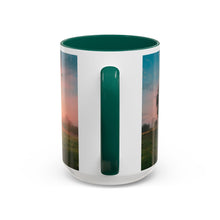 Load image into Gallery viewer, Ralph Waldo Emerson Quote - Colorful Trail Sunrise Mug, Inspirational Quote for Hikers, Poets, Writers, Coffee Cup, 15 ounce
