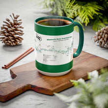 Load image into Gallery viewer, Coffee Mug - Katy Trail Colorful Missouri Map for Cyclists &amp; Trail Lovers 15oz
