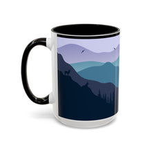 Load image into Gallery viewer, John Muir Quote - Mountain Scene Elk Quote Mug, Colorful Mug, Wilderness Nature Lover Gift, Coffee Cup, Tea Mug, Camping Adventure Drinkware, 15oz
