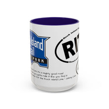 Load image into Gallery viewer, Coffee Mug - Rock Island Trail State Park Colorful Missouri Map for Cyclists &amp; Trail Lovers 15oz
