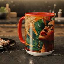 Load image into Gallery viewer, Mug - Frida Kahlo Mosaic Tile Style Inspiring Artist Writer Boho Maximalist Vibe
