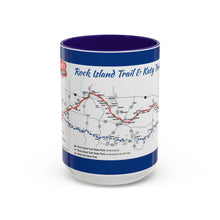 Load image into Gallery viewer, Coffee Mug - Katy Trail and Rock Island Trails Colorful Missouri Map 15oz
